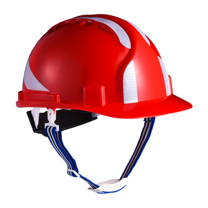 Topi Keledar Keselamatan Merah untuk Pembinaan W-036